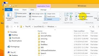 How to show File Extensions in Windows 8 81 10 [upl. by Armand482]