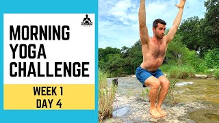 Morning Yoga Challenge Day 4  Man Flow Yoga [upl. by Buford732]