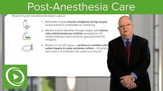 PostAnesthesia Care – Anesthesiology  Lecturio [upl. by Ayekat]