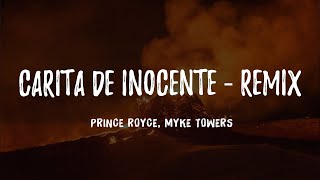 Carita De Inocente Remix  Prince Royce Myke Towers  Letra [upl. by Nazus]