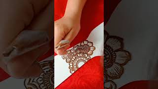 Latest and stylish modern mehndi designs mehndi shorts shortvideo [upl. by Marden681]