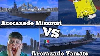 Acorazado Yamato vs Acorazado Missouri Análisis Modern Warships [upl. by Ehsrop427]