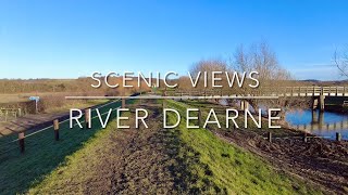 RIVER DEARNE Scenic Views on a sunny winters day [upl. by Oivat152]