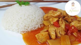 Rezept ♥ Hühnchen süßsauer ♥ asiatisches Essen ♥ chinesisches Essen [upl. by Afihtan]