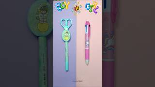 Boy Vs Girl Stationary Items7✒️ stationery normalvscute boyvsgirl [upl. by Zimmermann748]