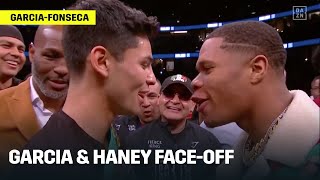 Ryan Garcia amp Devin Haney FaceOff Exchange Words Ahead of Potential Fight [upl. by Einahpetse]