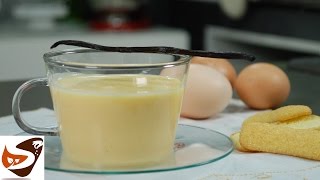 Crema inglese salsa alla vaniglia per dolci al cucchiaio vanilla english cream [upl. by Carmina103]