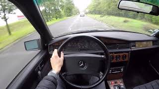 MercedesBenz 190E W201 1991  POV Drive [upl. by Mlawsky191]