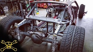 Custom Cantilever Suspension  Mustang Hot Rod Build [upl. by Notgnilra546]