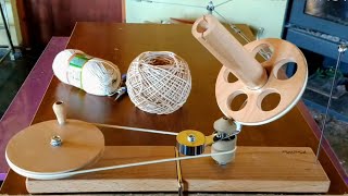 A real yarn ball winder the KnitPro Mega Ball Winder [upl. by Bart]