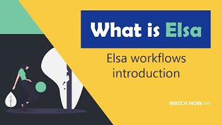 ElsaWorkflows Intro [upl. by Higley699]