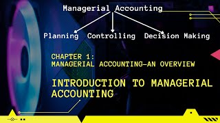 Managerial Accounting An Overview  Introduction to Managerial Accounting  Md Azim [upl. by Enale]