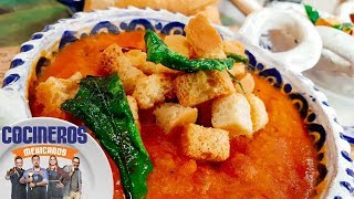 Receta Sopa de migas  Cocineros Mexicanos [upl. by Aisiat]