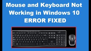 How to Fix Mouse and Keyboard Not Working in Windows 10 [upl. by Joeann]