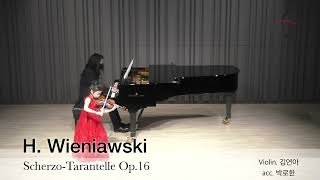 H Wieniawski  ScherzoTarantelle Op16 Violin 김연아 [upl. by Einnaej349]