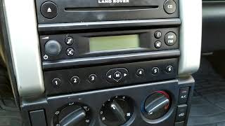 Land Rover Freelander Radio Removal [upl. by Ainessej705]