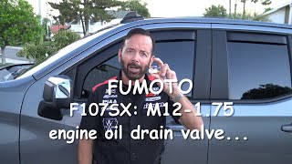 The FUMOTO Engine Oil Drain Valve Install wPaul Henderson 82020 [upl. by Drofub]