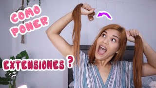 CÓMO PONER EXTENSIONES DE CABELLO EN CLIP  IRRESISTIBLE ME RESEÑA  Mary Pulido [upl. by Verdie540]