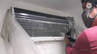 How to cleanampwashAircon MITSUBISHI HEAVY INDUSTRIES [upl. by Idell]