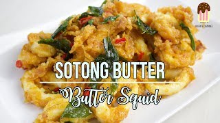 How to cook  Butter Squid  Cara Masak  Sotong Butter [upl. by Enylodnewg]