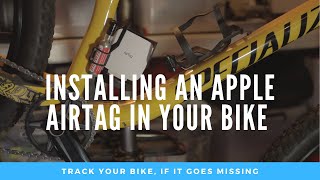 Installing An Apple AirTag Into A Bike [upl. by Outlaw567]