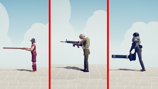 EVOLUTION OF MINIGUN  Totally Accurate Battle Simulator TABS [upl. by Ettelorahc]