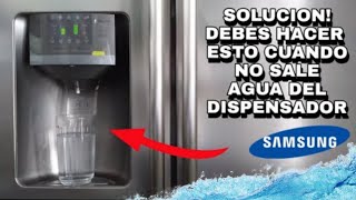 NO SALE AGUA  REFRIGERADOR SAMSUNG RS26DDAPN RS26DDARS [upl. by Schiff]