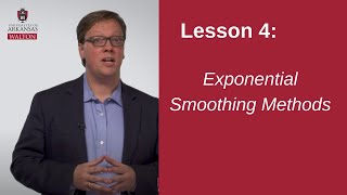 Exponential Smoothing Methods  SCMT 3623 [upl. by Pitarys232]