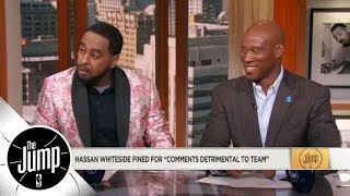 Amin Elhassan and Byron Scott Hassan Whitesides comments were disrespectful  The Jump  ESPN [upl. by Atineb950]