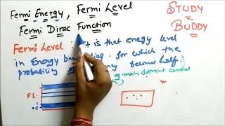 Fermi Energy  Fermi Level  Fermi Dirac Function [upl. by Elpmid]