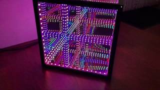 Infinity LED cube built with ws2812b leds [upl. by Stronski]