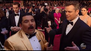 Guillermo ft Matt Damon  Jimmy Kimmel Live  Oscars [upl. by Wiseman]