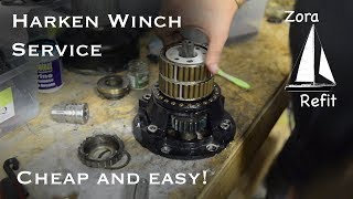 How to Service a Winch  Harken 483 [upl. by Silvana]