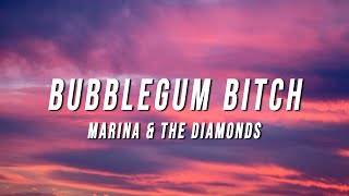 Marina  Bubblegum Bitch ARVFZ Remix Lyrics [upl. by Onirefez]