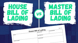 House Bill of Lading vs Master Bill of Lading [upl. by Adnak]