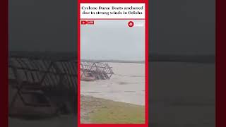 Boats Anchored in Odishas Kendrapara as Cyclone Dana Approaches [upl. by Idden]