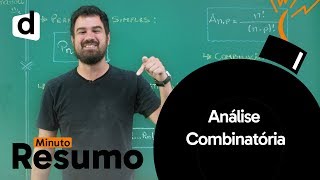 MATEMÁTICA ANÁLISE COMBINATÓRIA  MINUTO RESUMO  DESCOMPLICA [upl. by Dominic821]