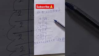 64 ka lcm studymath trending education shortsyoutubeshorts [upl. by Tedric]