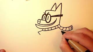 Dav Pilkey How to Draw Piggy [upl. by Charis670]