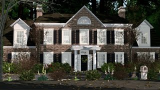 REALISTIC TRADITIONAL GEORGIAN MANSION in The Sims 4 [upl. by Anitel691]