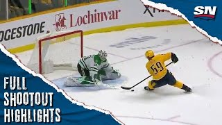 Dallas Stars at Nashville Predators  FULL Shootout Highlights [upl. by Ennovaj]