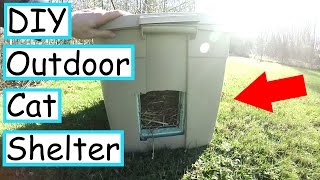 DIY Outdoor Cat Shelter [upl. by Gar]