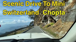 Scenic Drive To Mini Switzerland Of India Chopta  Tungnath Chandrashila Peak  choptavalley [upl. by Deragon]