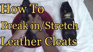 How To Break In Leather Cleats [upl. by Kaile53]