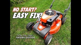 Lawnmower Wont Start Watch This EASY FIX AUTO CHOKE PROBLEMS [upl. by Rannug69]