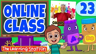 Online Class for Kids 23 ♫ Color Song ♫ Rumba Dance ♫ Brain Breaks for Kids ♫ The Learning Station [upl. by Ardnak]