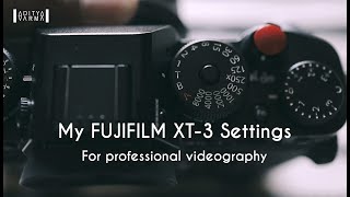 Fujifilm XT3 Settings In 2 mins  For professional videography [upl. by Leimad]