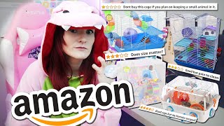 Reacting to Amazon Hamster Cage Reviews  Part 2 Munchies Place [upl. by Eimmac707]