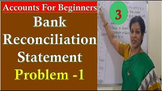 44 Bank Reconciliation Statement  Problem Number 1 From Financial Accounting [upl. by Towbin]