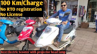 NEW MID SPORTS 63 ELECTRIC SCOOTER RUN 100 KM PER CHARGE  TUNWAL [upl. by Frodine969]